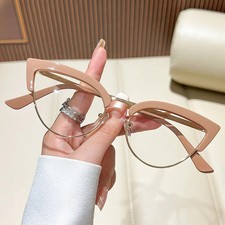 Women's Metal Retro Eyeglasses Stylish Sturdy Reading Glasses 0 to 4.00 Readers