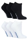 IOMI - 3 Pairs Extra Wide Loose Cotton Trainer Diabetic Socks for Swollen Ankles
