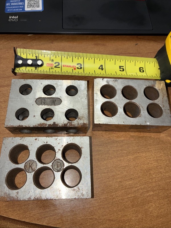 Steel Setup Blocks Machinist Tools Qty 3 Shows Rust