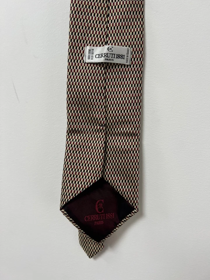 Corbata Cerruti 1881 Paris Cuello 100% Seda Hombre Hecha en Francia Talla Única Foto 4 de 4