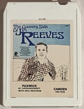 The Country Side of Jim Reeves, 8 Track Cartridge, RCA Play Tested Working