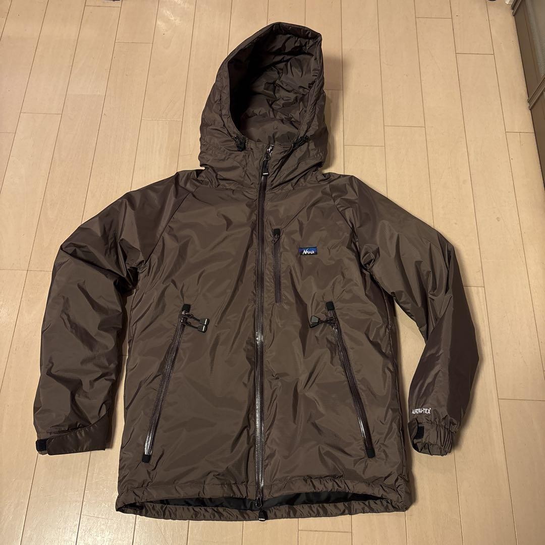 Nanga Aurora Tex Down Jacket XL Brown Made in Japan Mens EX