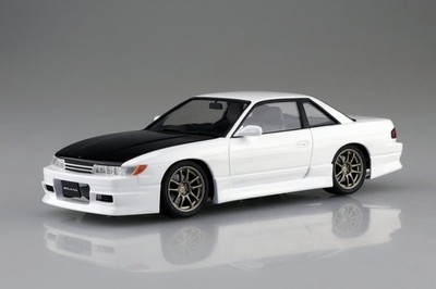 Nissan Silvia S13 & 180SX PS13 ミニカーセット Aoshima 1/24 Scale Model Tuned Car Kit Nissan S13 Silvia PS13 Aero