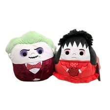 Squishmallows Halloween 8" BEETLEJUICE  LYDIA WEDDING Plush Set Of 2 NWT