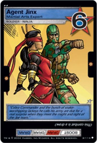 Agent Jinx, Martial Arts Expert - Base Set - G.I. Joe TCG - Bild 1 von 6