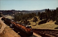 Union Pacific Railroad Perkins Wyoming vintage postcard s833