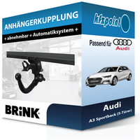 für Audi A3 Sportback (5-TüRer) 11.2019-Jetzt Brink AnhäNgerkupplung Abnehmbar
