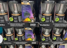 Duracell 2000 Lumen TRI-Power Solar Lantern Rechargeble LED Flashlight Lamp IPX4