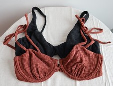 (XS/XXS) Set of 2 Abercrombie & Fitch Bikini Top New with Tag - Black/Brown