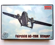 Roden 1:144 Fairchild AC-119K Stinger Model Plane Kit 322