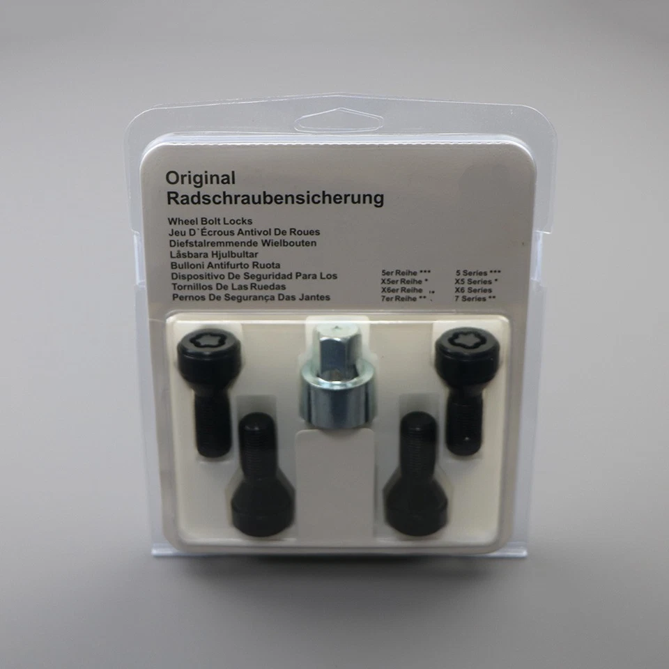 Parafusos de pneu parafuso de roda chave de trava M14x1.25 36136792851 para BMW X3 X5 X6 5' 7' - Imagem 3 de 4