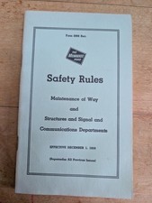 VTG Milwaukee Road Railroad 1959 Safety Rules Maintenance Way Structure Signal
