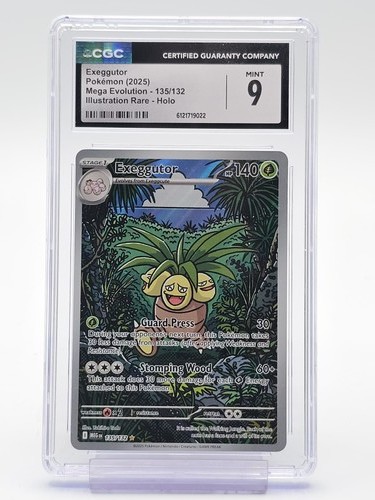 EXEGGUTOR 2025 POKEMON MEGA EVOLUTION ILLUSTRATION RARE 135/132 CGC 9 Q4444