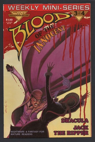 Blood of the Innocent #1-4 FULL SET - Warp Comics 1986 Dracula + Jack Ripper - Picture 6 of 9