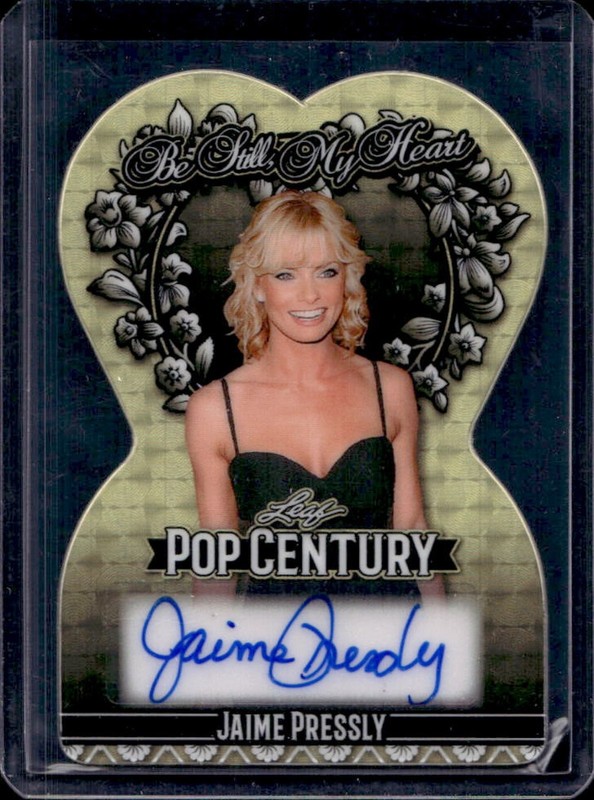 2025 Leaf Metal Pop Century Jaime Pressly Be Still, My Heart Super Gold Auto 1/1