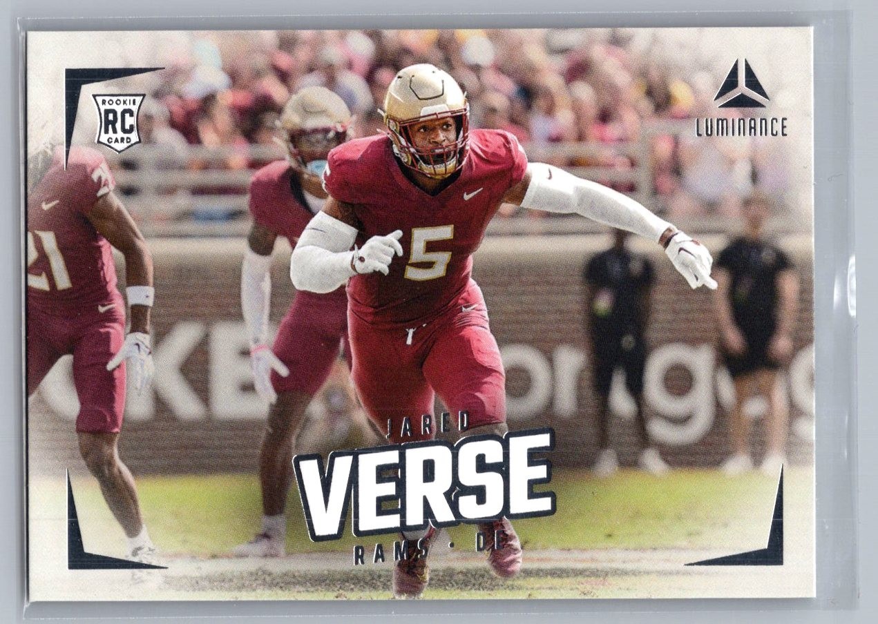 2024 Panini Luminance JARED VERSE Rookie Card (RC) RAMS #196