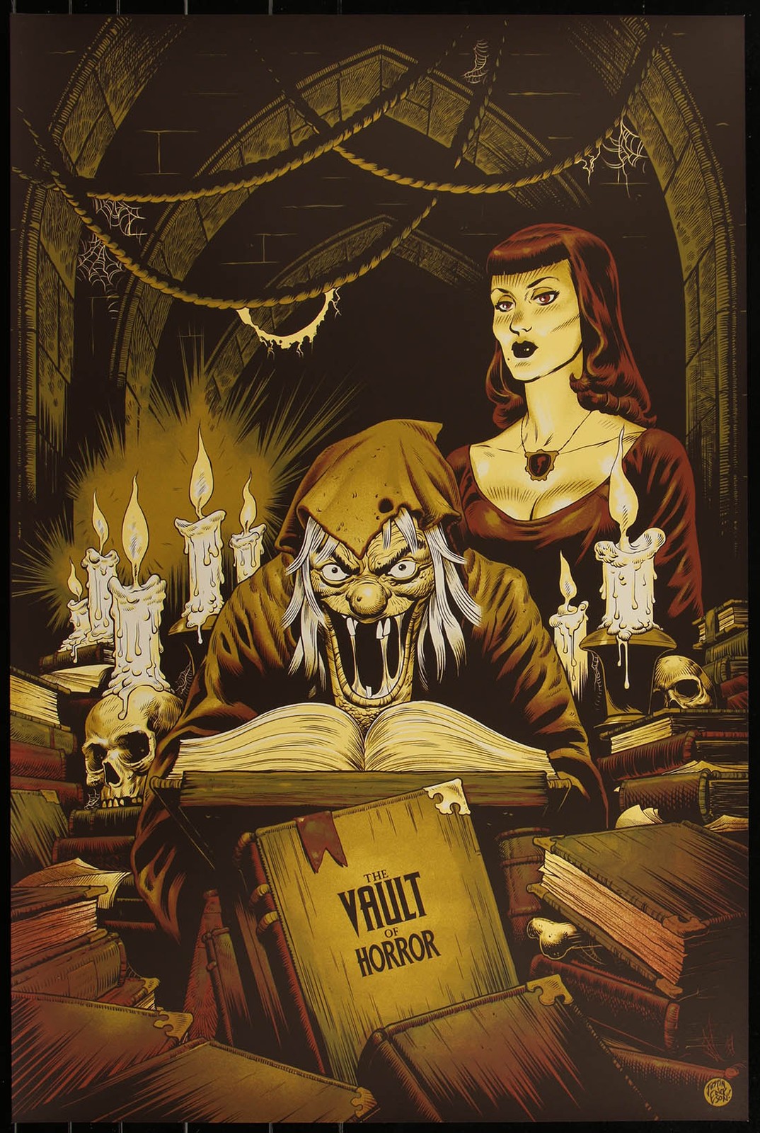 The Vault of Horror by Phantom City Creative Screen Print Movie Art Poster MondoArt by Phantom City Creative 142/150 Measures 24