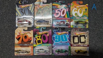 Hot Wheels Lot of Different Carded Cars of The Decades 2010-2011