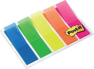 Post-it Index Haftstreifen, Mini, Transluzente Farben, 100 Haftstreifen (11,9 x