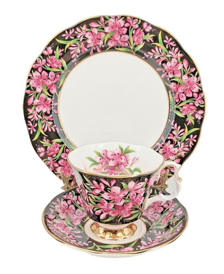 Royal Albert Provincial Flowers Fireweed 3-Piece Set Original Bone China England
