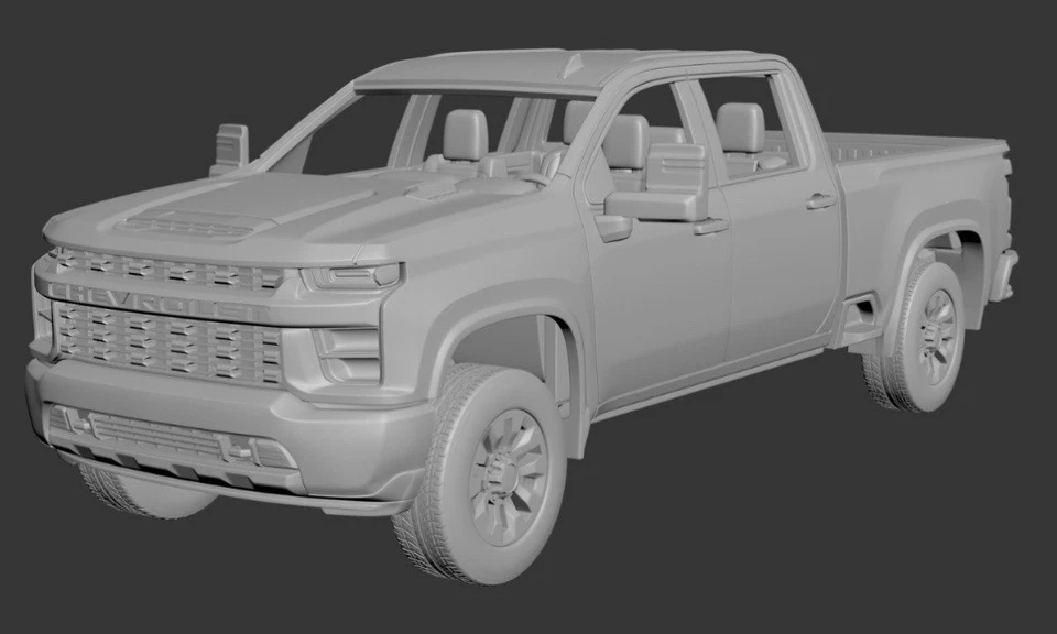 Kit Chevy 2500 doble cabina impreso en 3D 1/64 Foto 2 de 2