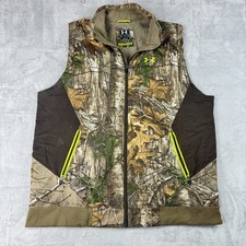 Under Armour Realtree Camouflage Vest Men 2XL Hunting Scent Control Zip Outdoor