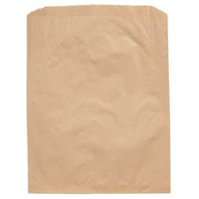 Zoro Select 14975 Merchandise Bag Pinched Bottom 5"X7-1/2" Brown, Pk4000, 14975