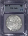 1879-O Morgan Dollar S$1 ICG AU50