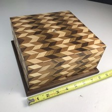 Geometric Wood Lamp Base - Maple Walnut Cherry Oak Lamp Supplies Made In The USA