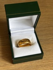 22 Carat Gold Wedding Band 8mm B’ham Hallmarked Size M Fully Hallmarked,11g,1924