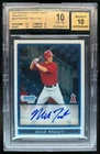 2009 Bowman Draft Picks Mike Trout Chrome Auto #BDPP89 BGS 10/10 Pristine