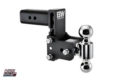 B&W TS20037B Tow & Stow Adjustable Dual-Ball Hitch 5″ Drop / 4½″ Rise – 2″ & 2-5