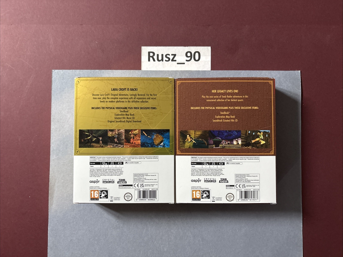 Fourreau Édition Collector Tomb Raider 1-2-3 Remastered – Neuf Sous Blister