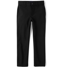 The Children's Place Boys Uniform Quick Dry Skinny Chino Pants Black 5