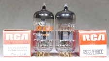 NOS/NIB Matched Pair Siemens (RCA Label) E88CC/6922 O-Getter Gold Pin Germany