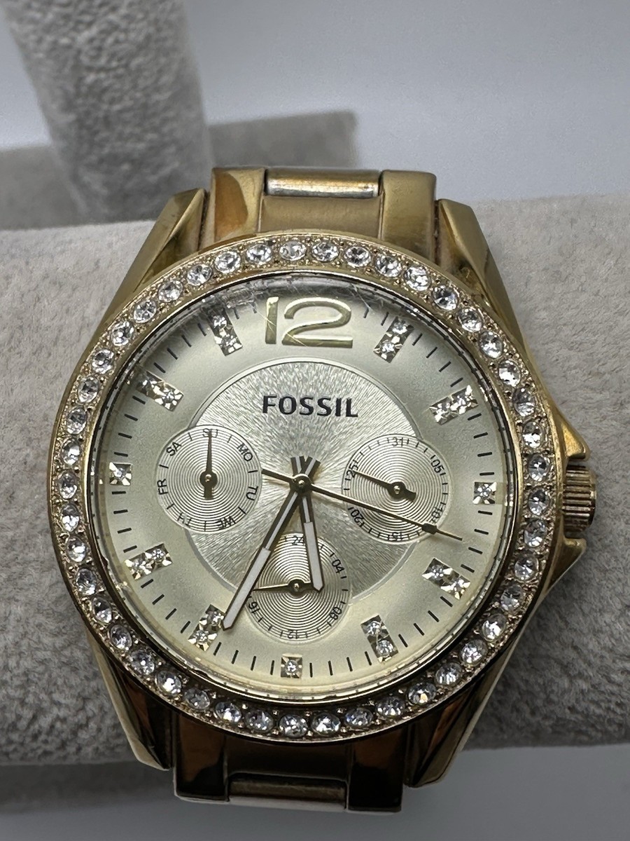 Fossil Mujer Reloj Fossil Es3203 Fossil ES3203 Riley New Battery