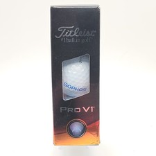 Titleist Pro V1 White Golf Balls 3-Pack, Tour Preferred Distance/Control, 3pc