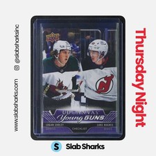 2023 UPPER DECK #C240 LOGAN COOLEY/LUKE HUGHES UD CANVAS YOUNG GUNS CHECKLIST RC