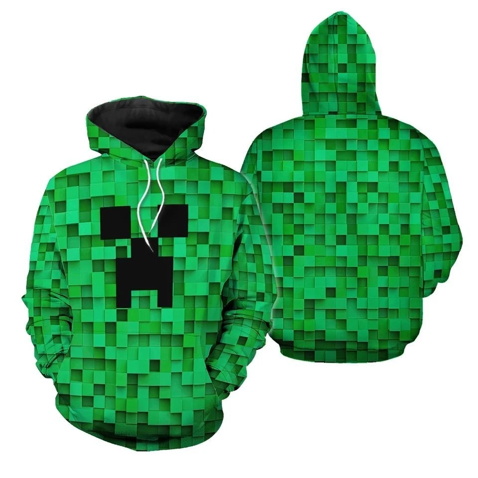 Minecraft Creeper 3D Hoodie Unisex Cosplay
