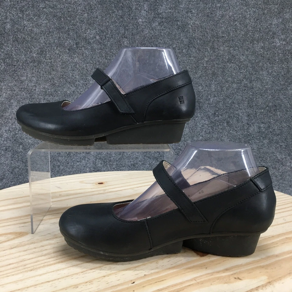 Zapatos para mujer El Naturalista 38 Mary Jane cuero negro cuña informales punta redonda Foto 2 de 4