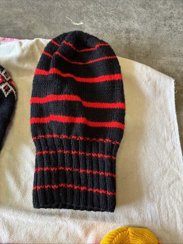 7 Vintage Knit Ski Robber Mask Full Face Multi-color lot - Picture 15 of 16
