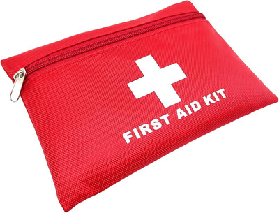 Red Emergency First Aid Bag Empty Small Rescue Pouch First Responder Medical Poc