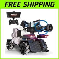 Officially Licensed Skibidi Toilet RC Tank with 1080p Camera & LED Lights