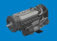 P-40N Engine Print Eduard / 1:48 - Eduard 6481130