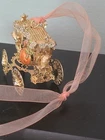 Kirks Folly Cinderella Fairy Godmother Coach Pumpkin Ornament