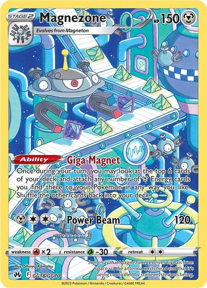 Magnezone Ultra Rare Crown Zenith: Galarian Gallery GG18/GG70 NM