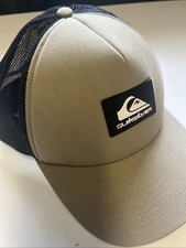 Quiksilver Snapback Mesh Back Trucker Hat Tan Black OFSM NWOT