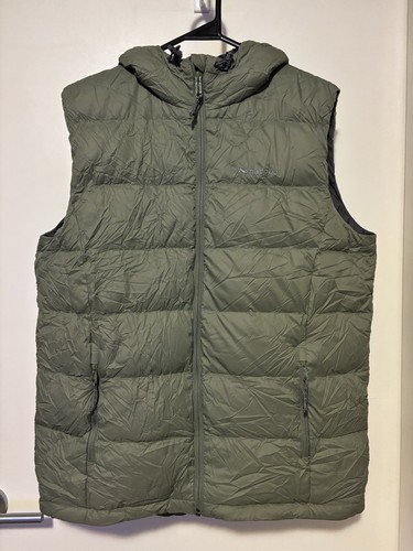 MACPAC Mens Halo Hooded Down Vest Green Size Medium
