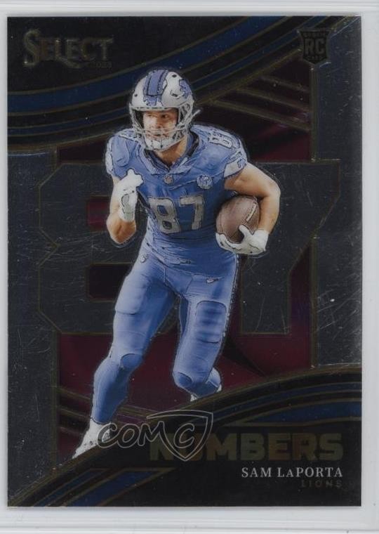 2023 Panini Select Select Numbers Sam LaPorta #NMB-SLA 14sq