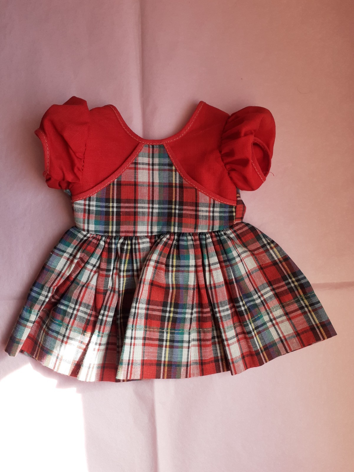 Robe ancienne poupée 40 cm idéale pour exposition en vitrine de salon